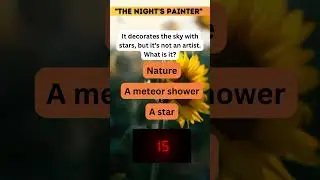 THE NIGHT'S PAINTER 🧑&zwj;🎨  #EnigmaShorts #CleverRiddles #riddlechallenge