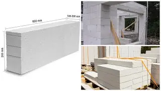 Lightweight aerated autoclaved concrete blocks masonry