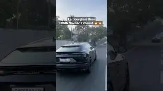 Lamborghini Urus with Loud Novitec Exhaust in Chennai roads #shorts