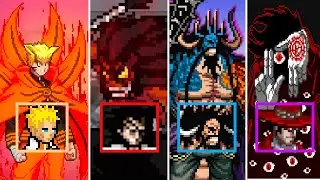 TOP 10 BEST AND EPIC ANIME TRANSFORMATIONS - MUGEN - Pt 2