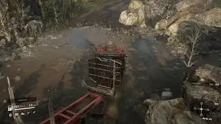 SnowRunner Sunday driving with the Tayga 6455B and the double logging trailer