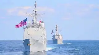 US, JMSDF & ROK Navy - 3 Carrier Strike Group Formation In Western Pacific Ocean 3 [720p]