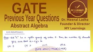 Abstract Algebra, GATE 2002 Question (Q.ID.M(GATE)AA11)