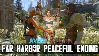 Fallout 4 - Atom's Retribution 2 DLC Alternate Ending - PEACE BETWEEN FAR HARBOR & CHILDREN OF ATOM