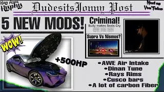 Supra MK5 adding 5 Modifications!!  ( AWE Intake , Dinan Tune ) Supra vs 370z ??