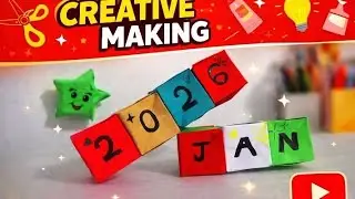 How To Make DIY Table Calendar❤ | Easy DIY Paper Calendar💙 | Only Paper And Glue | Easy And Simple! 