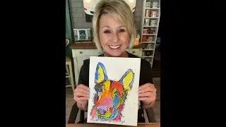 You Can Do This!  Simple, Easy & FUN Abstract Pet Portrait