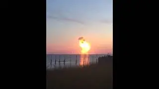 Antares rocket explosion  wallops island va October 28 2014