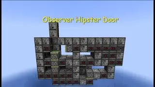 1x2 Minecraft Hipster Door Made of Observers