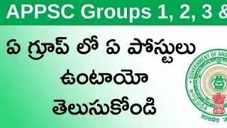 #GROUP ASPIRANTS - APPSC Group 2 Posts List in Telugu -APPSC Group -2 Books 2021