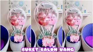 BUKET BALON UANG Tutorial Membuat Buket Balon Uang Kertas