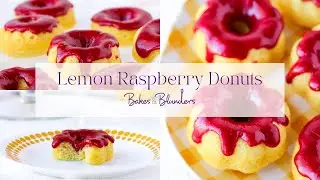 Easy to Make Mini Lemon Raspberry Donuts