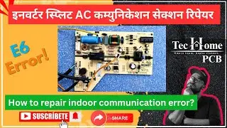 Voltas Inverter split AC communication section fault⚙️ || communication repair in indoor split AC ✳️