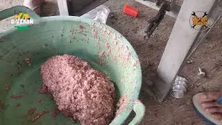 MESIN GILING SISA TULANG DAN DAGING AYAM JADI GILINGAN LEMBUT
