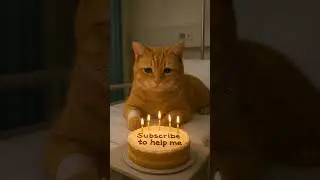 Sad Orange Cat&rsquo;s Birthday in Hospital &ndash; Subscribe to Help #shorts