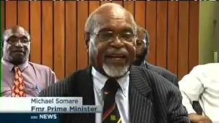Former PNG PM returns to disrupt parliament