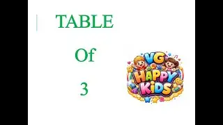 3 Table of 3