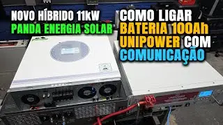 NOVO H&iacute;brido 11.000W Panda Energia Solar com Bateria UNIPOWER 48V 100Ah | Eduardo Aquino