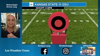 Cool, comfortable forecast for the Friday night OSU game in Stillwater, Meteorologist Kirsten Lang