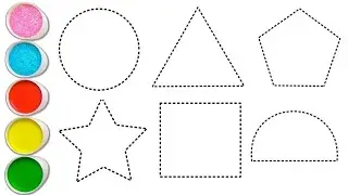Learn 2D Shapes | Shapes Name | Shape Song | Shapes Drawing | Coloring Pages | Kids Learning