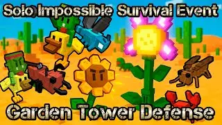 Solo Triumph Impossible Survival Event | Roblox Garden Tower Defense 🌻