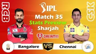 RCB vs CSK IPL 2021 Match 35 Stats Preview | Grand League Team | Small League Team | Sharjah