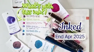 Inked Late April 2025 | Pennonia (surprising ink!), Bungubox, Pilot Iroshizuku, Diamine
