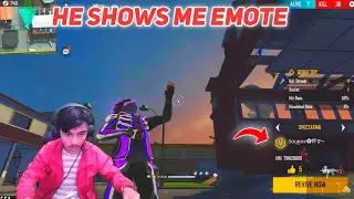 RANDOM V BADGE YOUTUBER SHOWS ME EMOTE ON TRAINING GROUND😱 - GARENA FREE FIRE