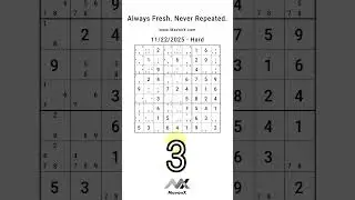 MavonX's Hard Sudoku: Identical Sibling #1