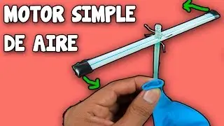 Como Hacer Un Motor Simple De Aire│Hélice de Helicóptero│Juguetes Caseros Para Niños