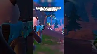 This new zero recoil aim setting is insane in Fortnite 🎯