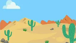 background animasi bergerak || cartoon background loop || gurun pasir