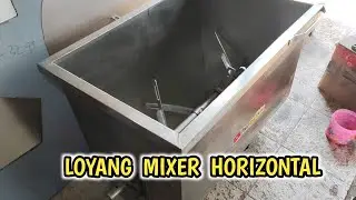Loyang mixer horizontal pengaduk kulit dimsum dan mie pasir 