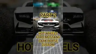 How to make a Premium Ford Mustang Dark Horse #hotwheels #ford #mustang