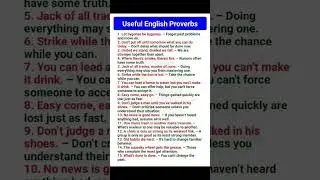 20  Easy Proverbs in English with meaning #english  #learnenglish  #ytshorts #vocabulary