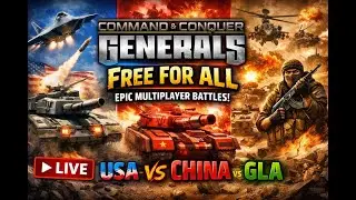 🔥 Command & Conquer: Generals FFA | Ultimate Free For All Multiplayer Action! 🔥