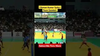 PM CUP NVA 2081 Raman Kumar Headshut Spike🥇🏐 #keepsupporting #volleyballnepal #nawalpur