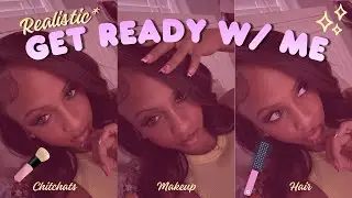 Get Ready With Me 💗| realistic grwm, makeup tut, chitchat, hair, etc&hellip;