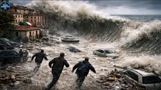 Deadly Storm Harry Hits Sicily, Italy with 8-Meter Waves; Mass Evacuations Underway