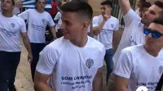 El CF Gandia vivió su Fiesta de Ascenso por las calles