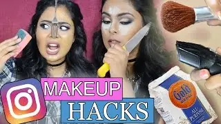 Testing Insane Instagram MAKEUP HACKS That Still Work!  MrJovitaGeorge