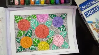 create a stunning zentangle rose pattern🌹✍️ #yt#ytvideo#zentanglart#drawing#zentanglat#ytviralvideo