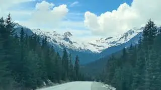 Drive to Pemberton from Lillooet. British Columbia.