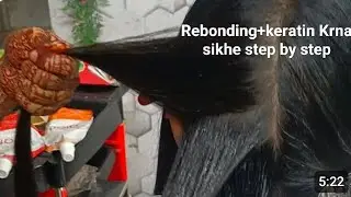 The simplest way to do rebonding + keratin // learn rebonding step by step #Allabouthair