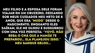 Meu neto nunca tinha falado. Quando os pais saíram, ele me alertou e salvou minha vida...
