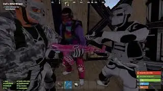 Rust Pumble Raid! 8 man group! Online! but they didnt stand a chance