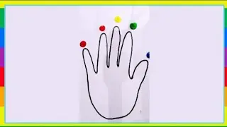 How to paint magic fingers with clay and glitter..wooow/rainbow hand/coloring/kiddosworld/kidsvideos