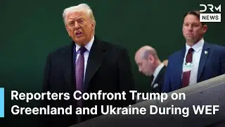 BREAKING: Reporters Confront Trump on Greenland and Ukraine During WEF Davos 2026 | AQ1B