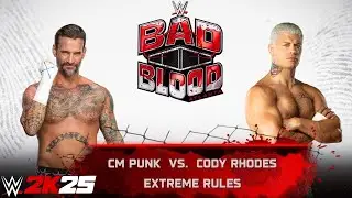 WWE 2k25 &mdash; Cm Punk против Cody Rhodes: матч по экстремальным правилам на Bad Blood
