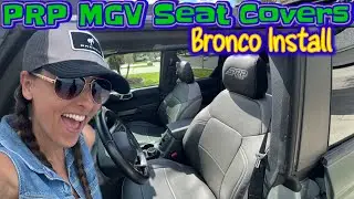 Установка чехлов на сиденья из морского винила PRP для Ford Bronco 2021 года выпуска и старше.